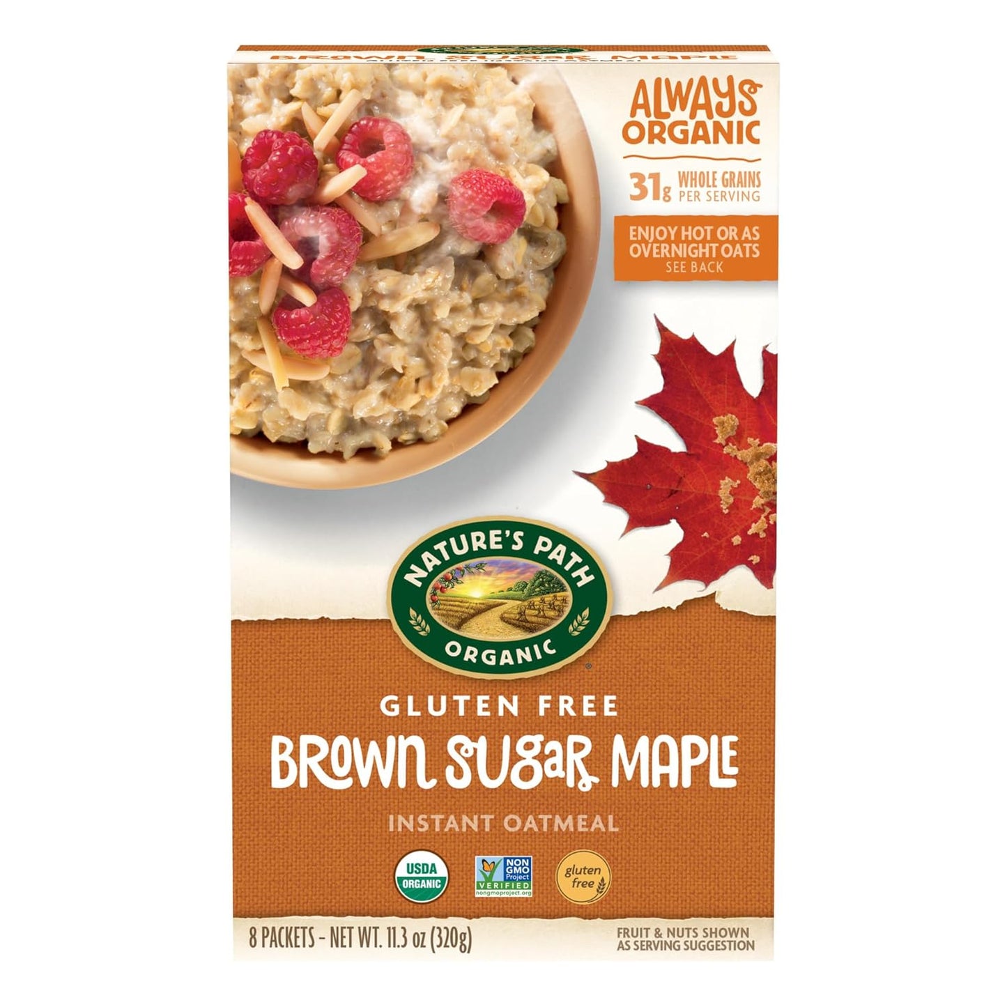 8 single-serve instant oatmeal packets per box