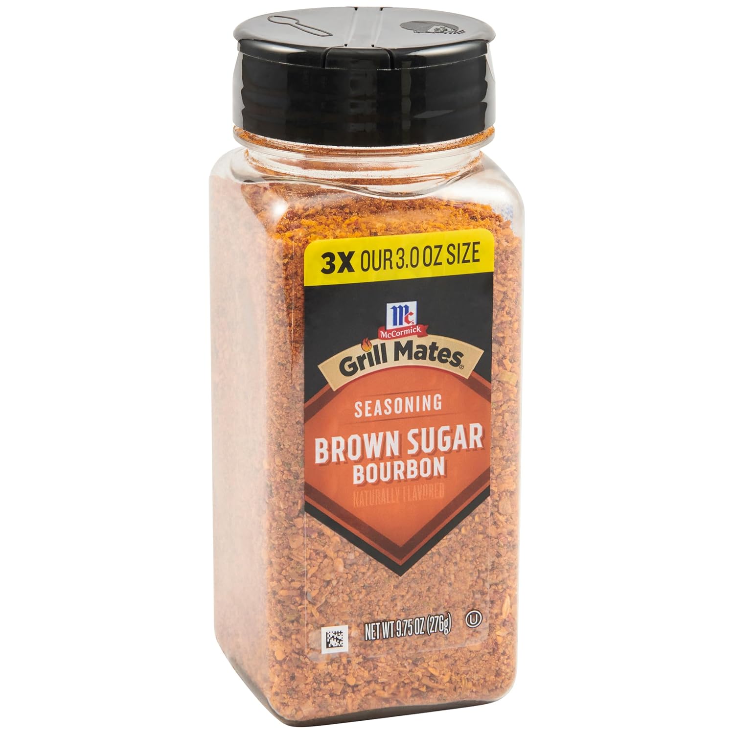 9.75 oz shaker container with dimensions 2.34 x 2.34 x 5.88 inches
