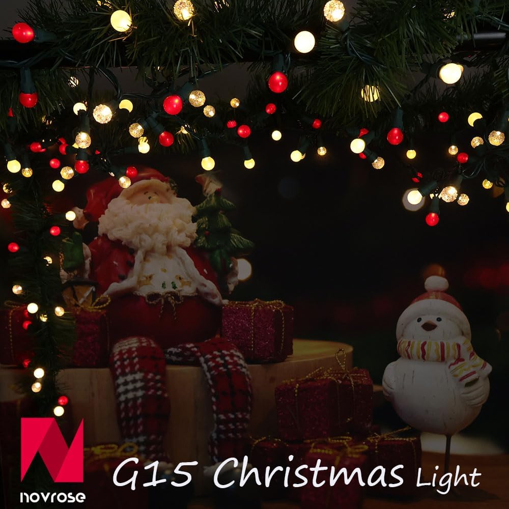 Addlon Mini Globe String Lights – Romantic Holiday Gift for Couples with Warm White Red Glow for Valentine's Day Setup
