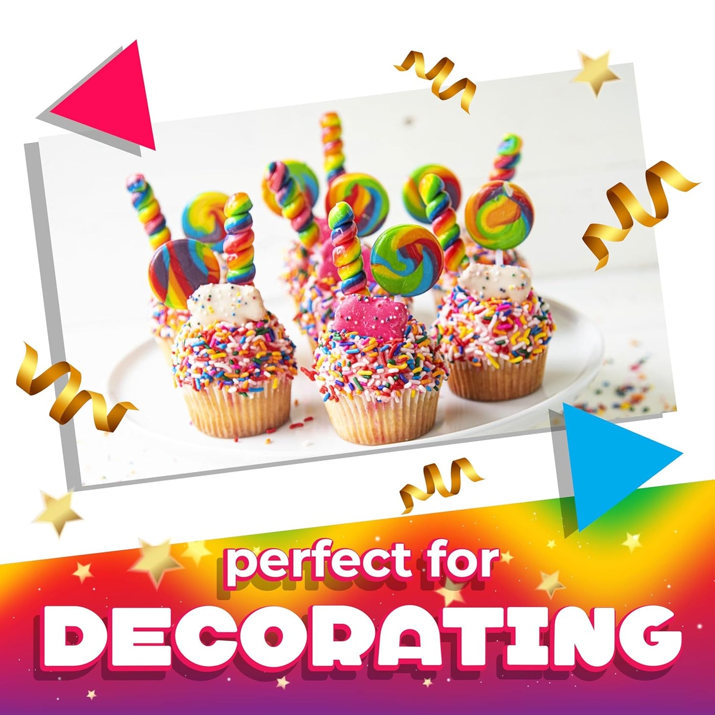 Bulk Rainbow Lollipops for Outdoor Events – Individually Wrapped Suckers for Carnival Booths and Festival Giveaways