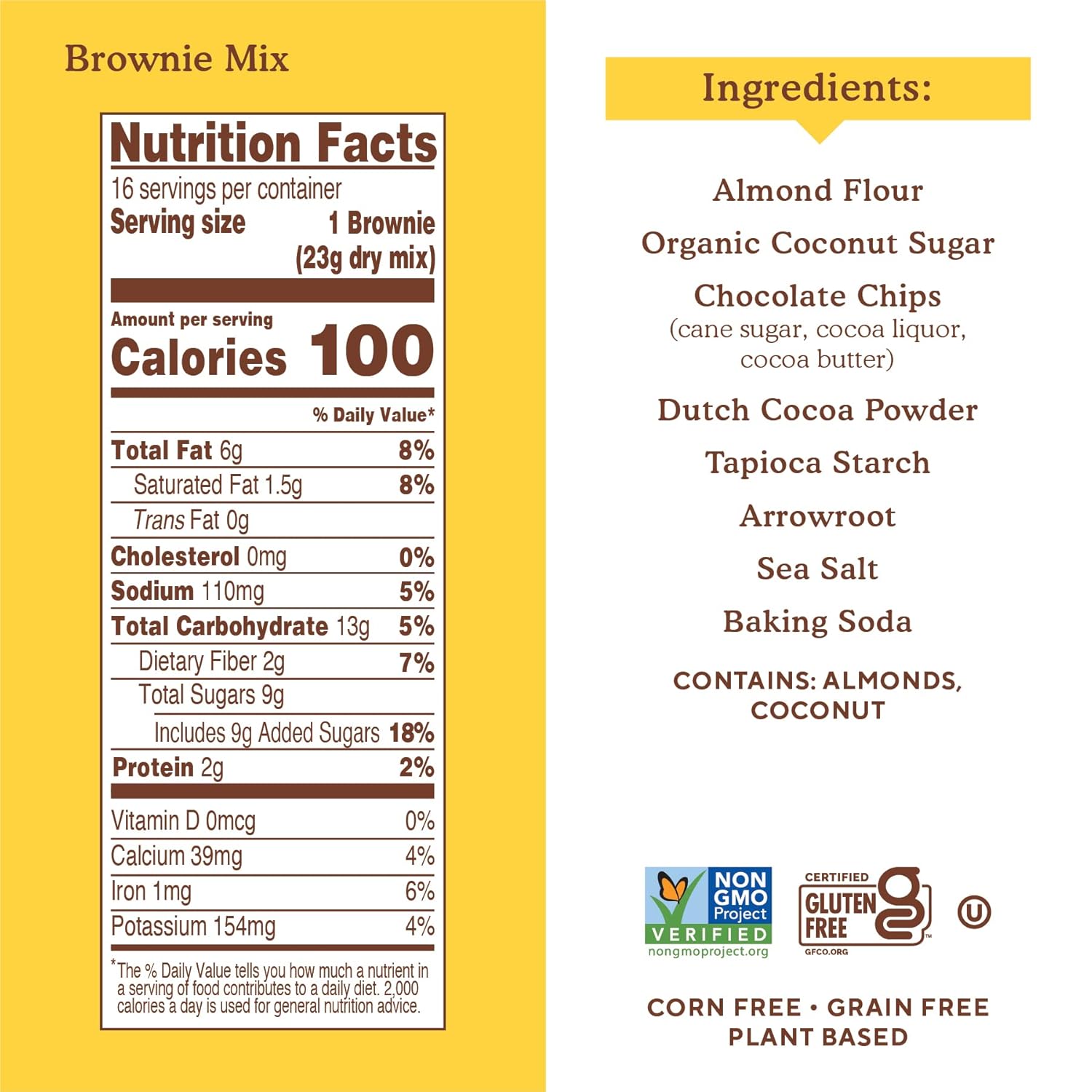 certified gluten free, non-gmo, grain free, corn free