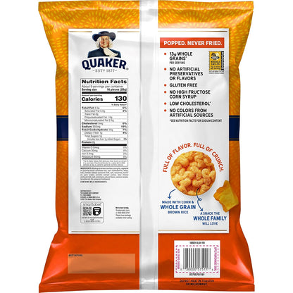 cheddar cheese flavor profile in an airy rice crisp format