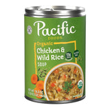 Pacific Foods Organic Chicken and Wild Rice Soup, 16.3 oz Can – No MSG No Artificial Additives Clean-Label Soup