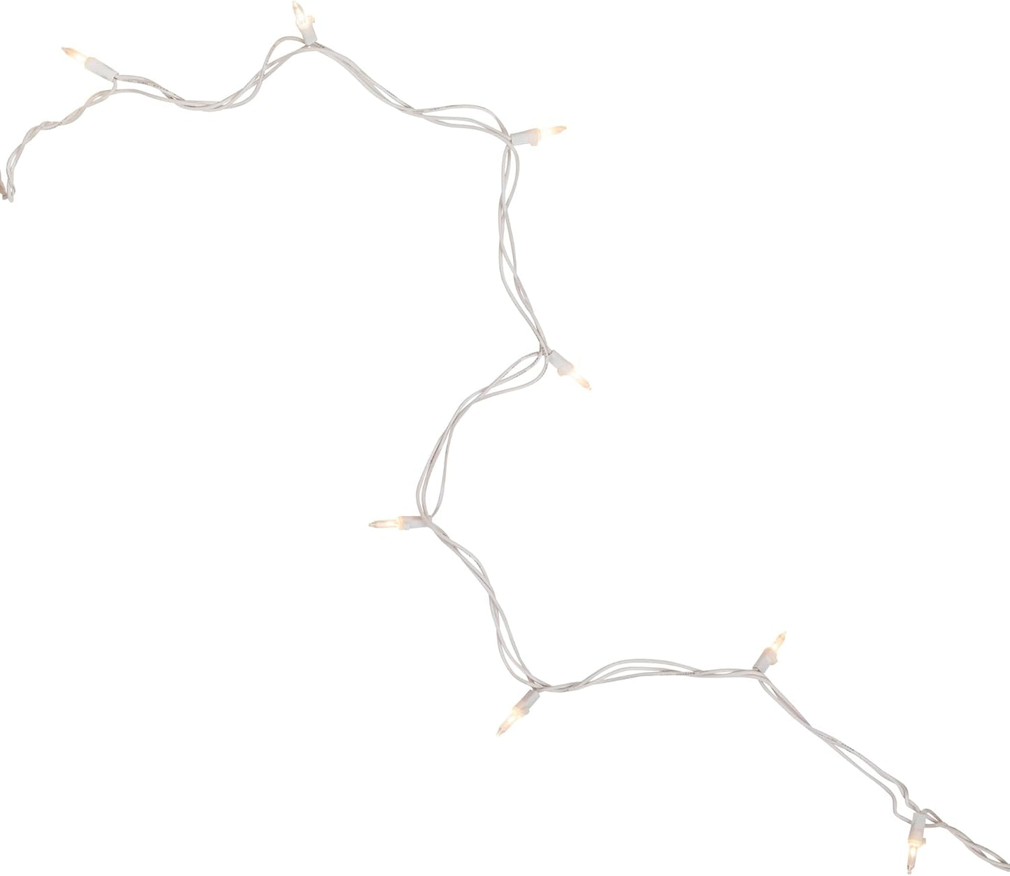 Christmas Co. Mini Incandescent Lights – Subtle White-Wire Lighting for Neutral Minimalist Interiors