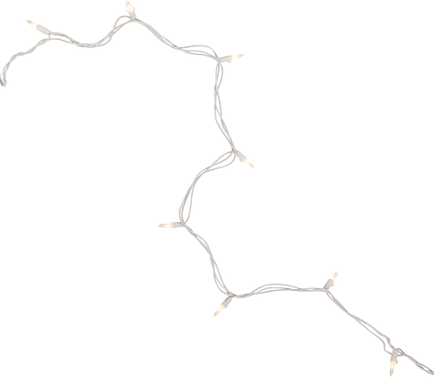 Christmas Co. Mini Incandescent Lights – Subtle White-Wire Lighting for Neutral Minimalist Interiors