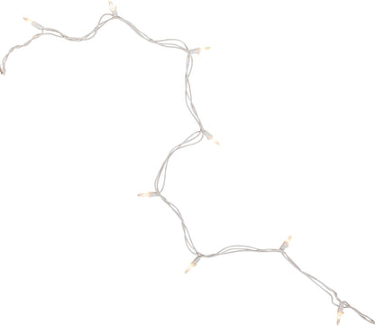 Christmas Co. Mini Incandescent Lights – Subtle White-Wire Lighting for Neutral Minimalist Interiors