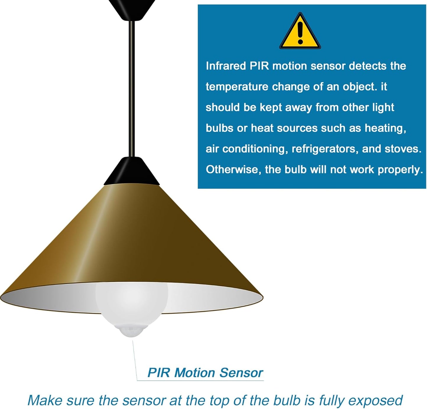 Dusk to Dawn Motion Bulb – Child Friendly Lighting for Bedroom, Bathroom, Stairway, Shared Family Spaces