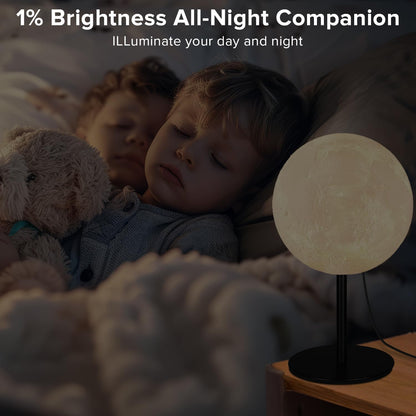 Ehobroc Moon Lamp – Simple Night Light for Uncluttered Bedrooms, One Cord One Switch