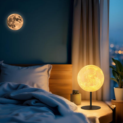 Ehobroc Moon Lamp – Simple Night Light for Uncluttered Bedrooms, One Cord One Switch