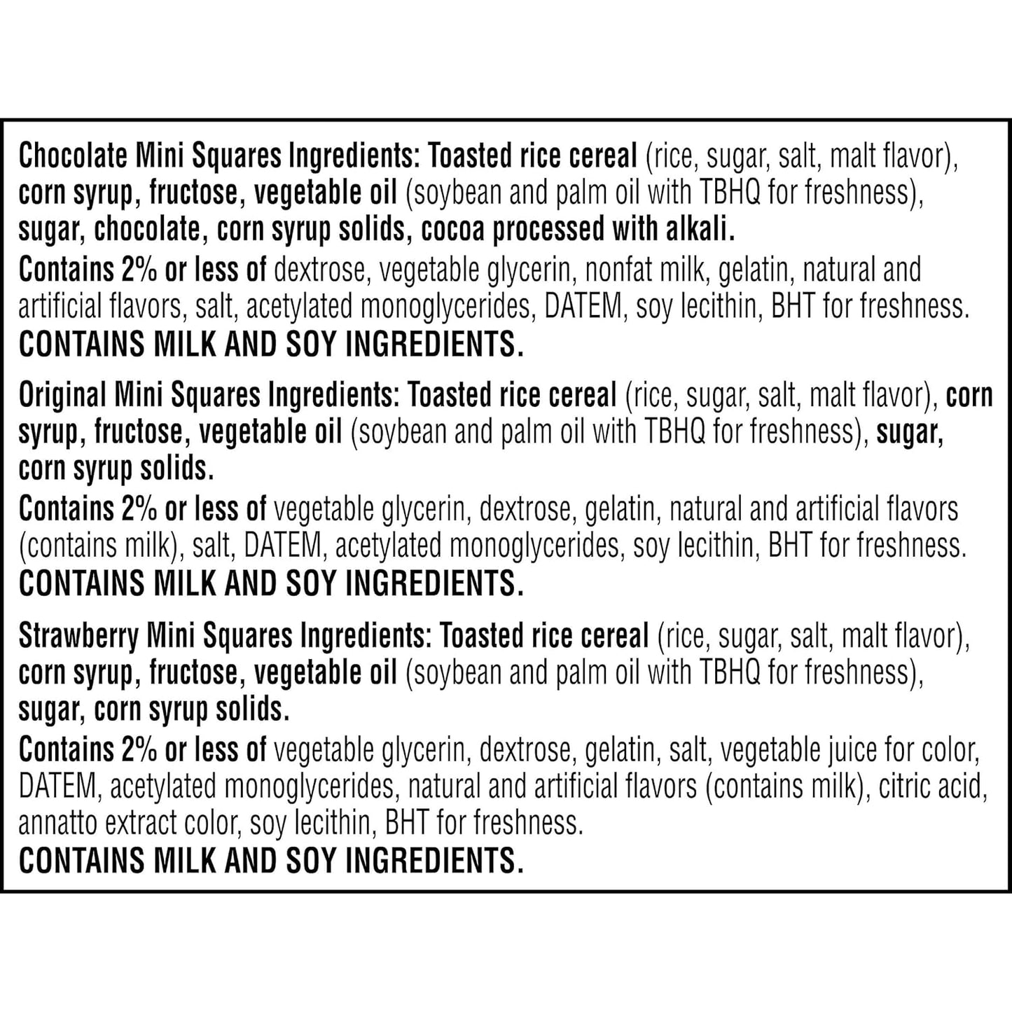Kellogg's Mini Crispy Marshmallow Squares – Kids Party Snack Platter Variety, Individually Wrapped Lunch Treats, 52 Count