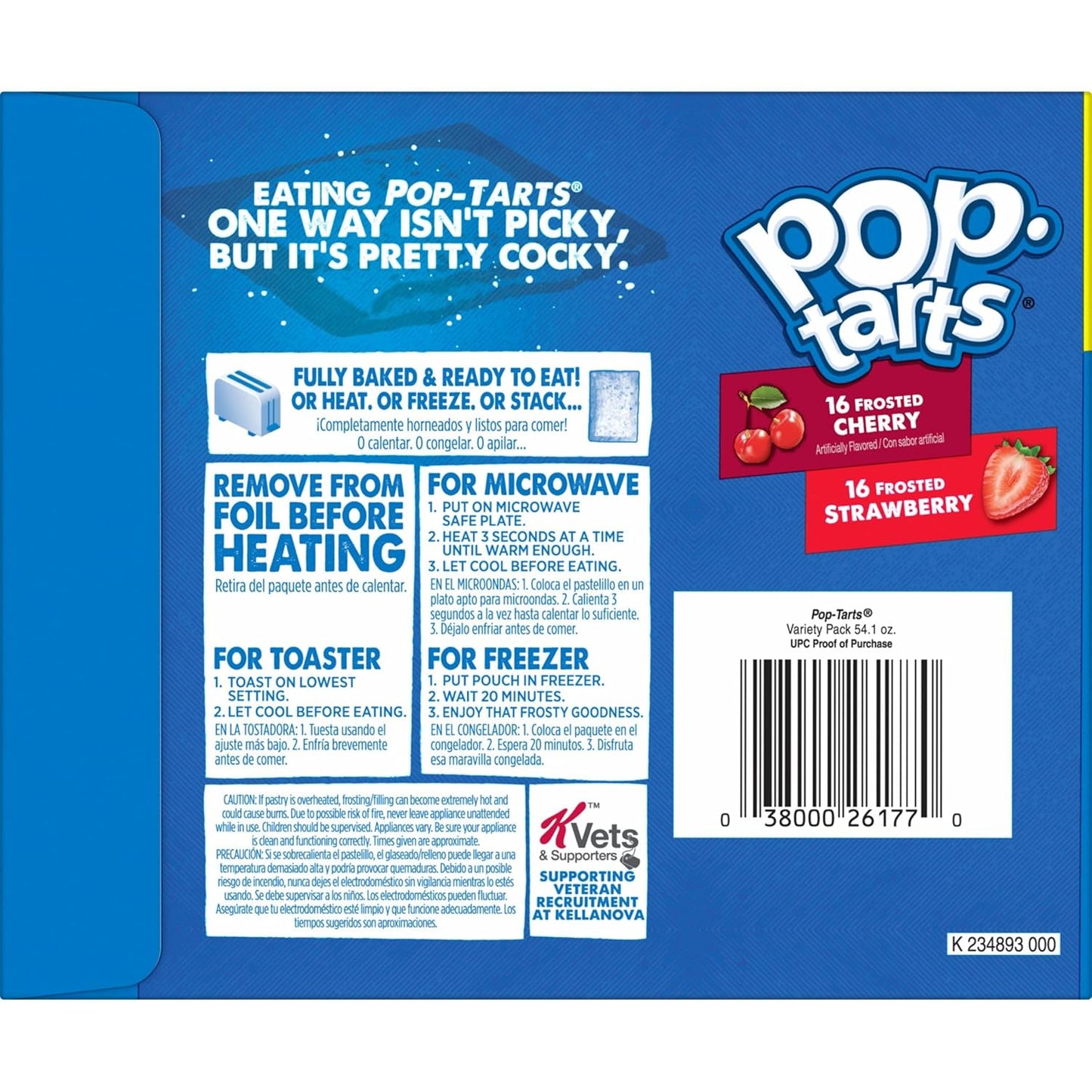 Kellogg's Pop-Tarts Toaster Pastries – Thoughtful Care Package Addition for Grandparents and Assisted Living, 32 Count