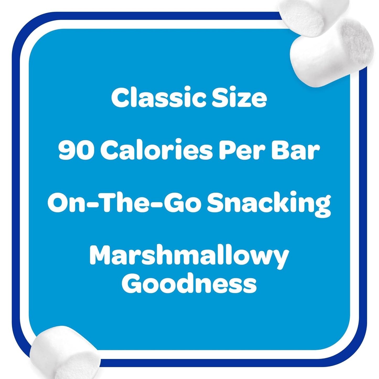 Kellogg's Rice Krispies Treats Crispy Marshmallow Squares – Kid-Friendly Lunchbox Treat for Backpack and Playdate Packing, 16 Bars