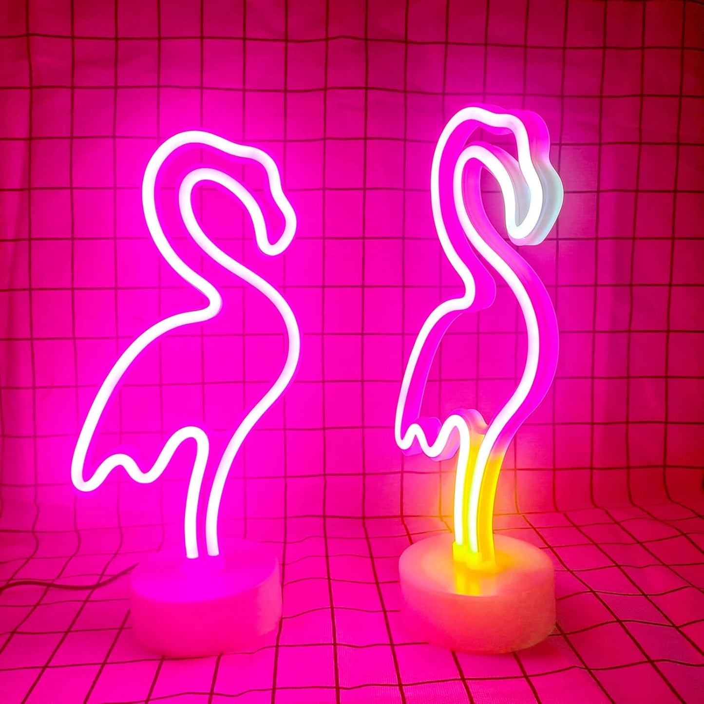 LED Flamingo Accent Light – Long Lasting Safe Night Light for Daughters Bedroom and Play Area