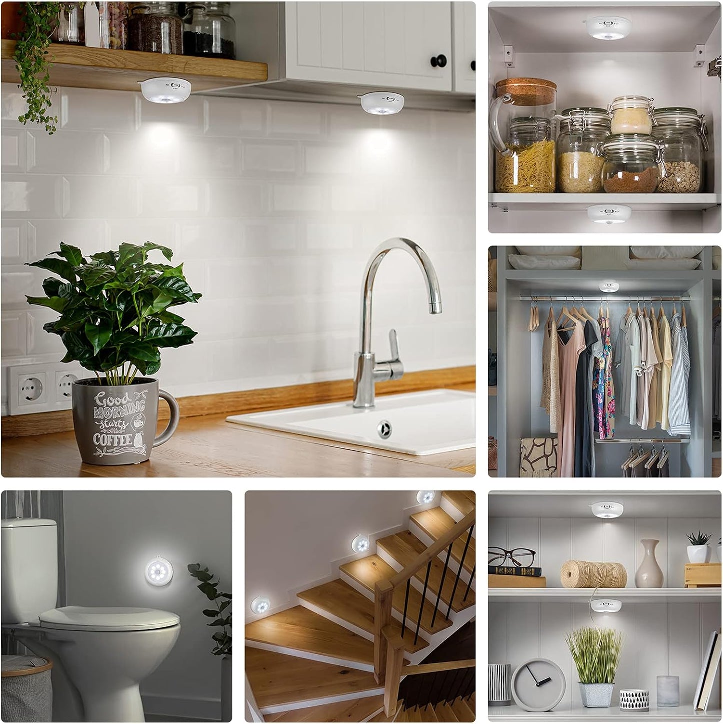 LumeSync Under Cabinet Light – Child Safe Motion Sensor Puck for Nurseries, Dressers, and Kids' Closets, Wireless