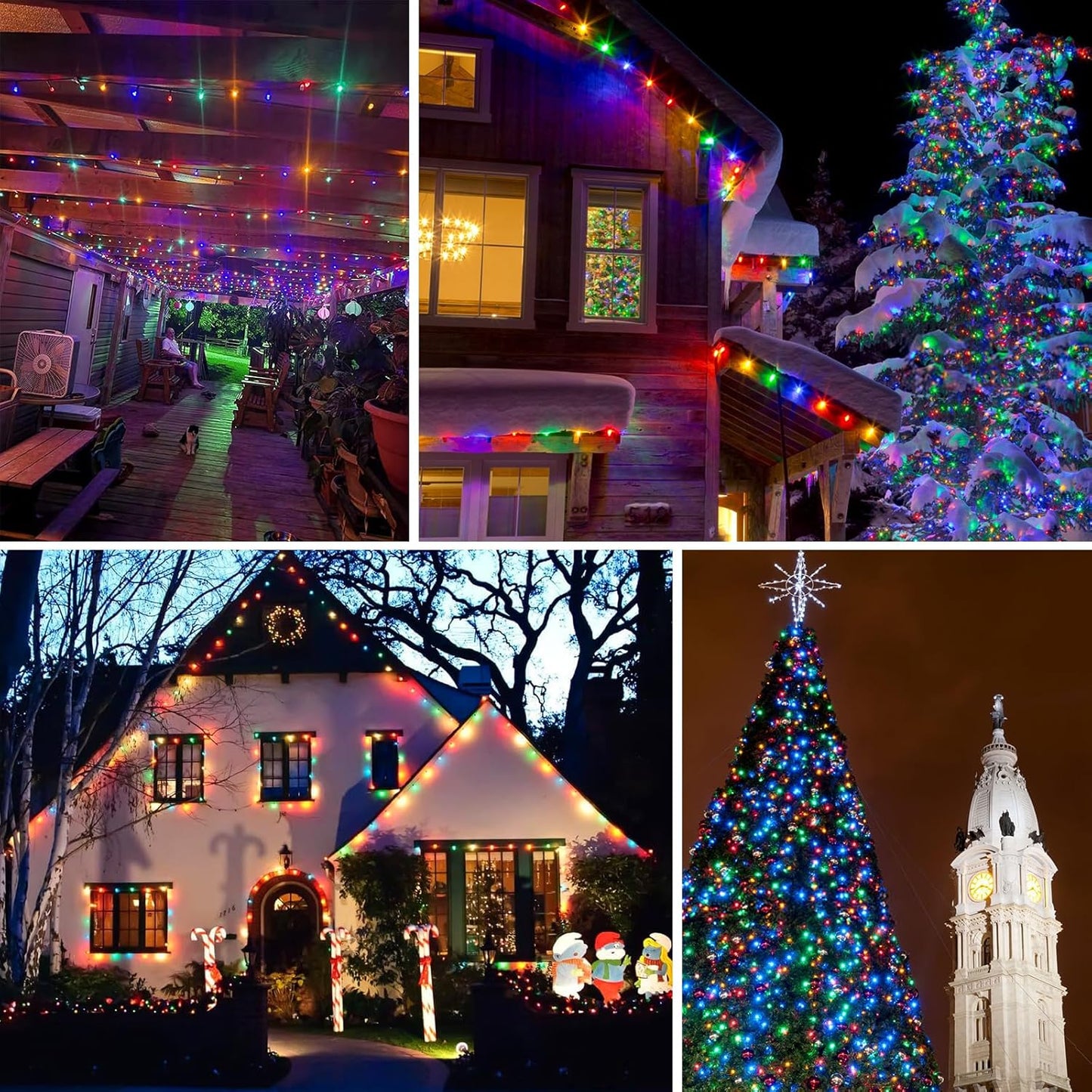 Lumify Solar Twinkle Lights – Effortless Scandinavian-Style Backyard & Porch Lighting, 8 Modes