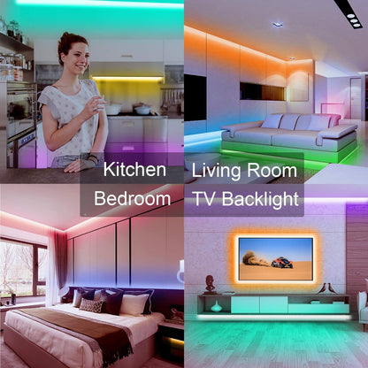 Lumiglow Smart LED Strip Lights 25ft – Valentine and Stocking Stuffer Gift for Kids, Teens and Boyfriend