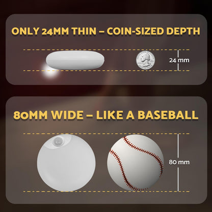 LuminAide Magnetic Motion Sensor Light – Clean, Unobtrusive Night Lighting for Modern Living Spaces