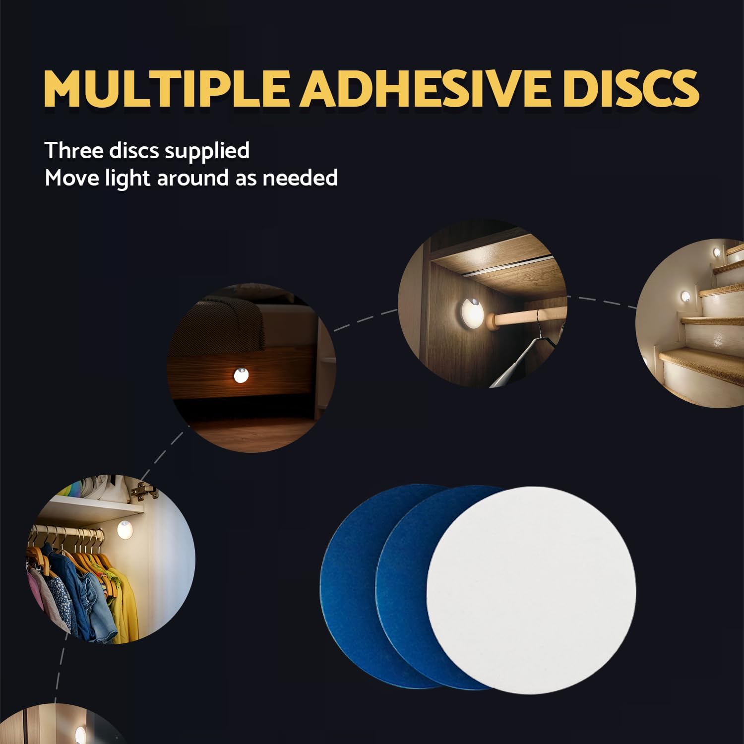 LuminAide Magnetic Motion Sensor Light – Clean, Unobtrusive Night Lighting for Modern Living Spaces