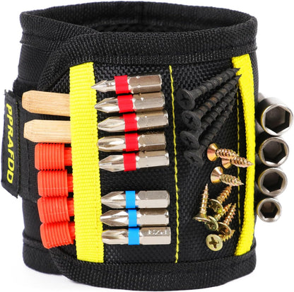 Magnetic Wristband Tool with Lightweight Design – Carry Screws and Drill Bits Anywhere from the Job Site to the Camp Trailer
