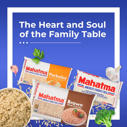 Mahatma Brown Rice Bulk 2 lb for Intentional Plant-Based Cooking, No Additives or Preservatives