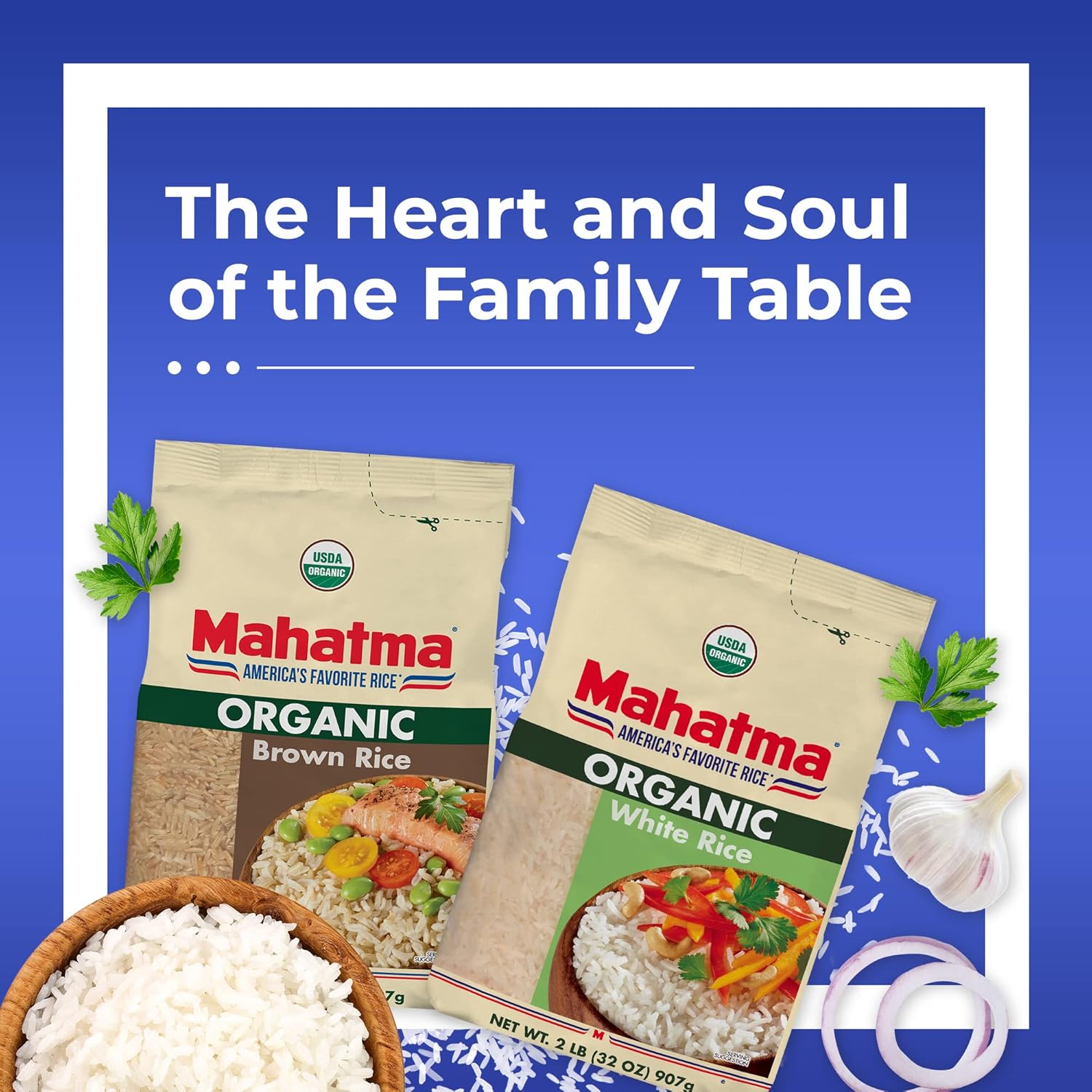 Mahatma Organic White Rice, 2lb – Trusted Long-Grain Rice for the Family Kitchen