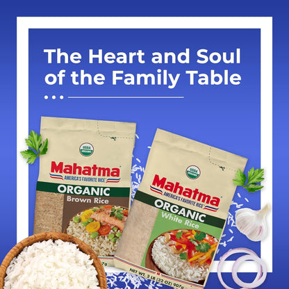 Mahatma Organic White Rice, 2lb – Trusted Long-Grain Rice for the Family Kitchen