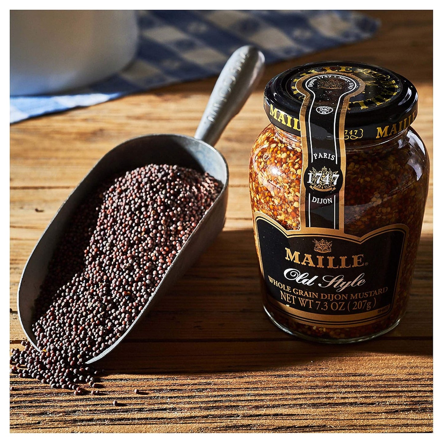 Maille Mustard Old Style – Diet Friendly French Condiment, No Artificial Flavors for Clean Eating Routines