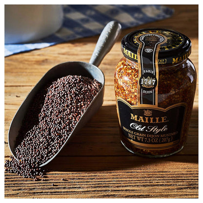 Maille Mustard Old Style – Diet Friendly French Condiment, No Artificial Flavors for Clean Eating Routines