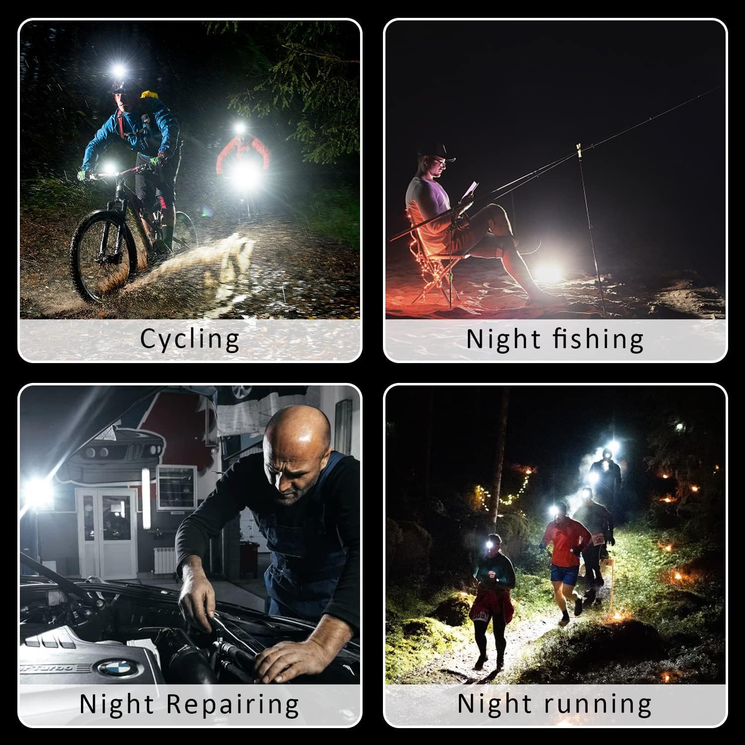 MAKDAK 180° Rotatable Mini Flashlight – Adjustable Under-the-Hood Light for Mechanic Hobbyists