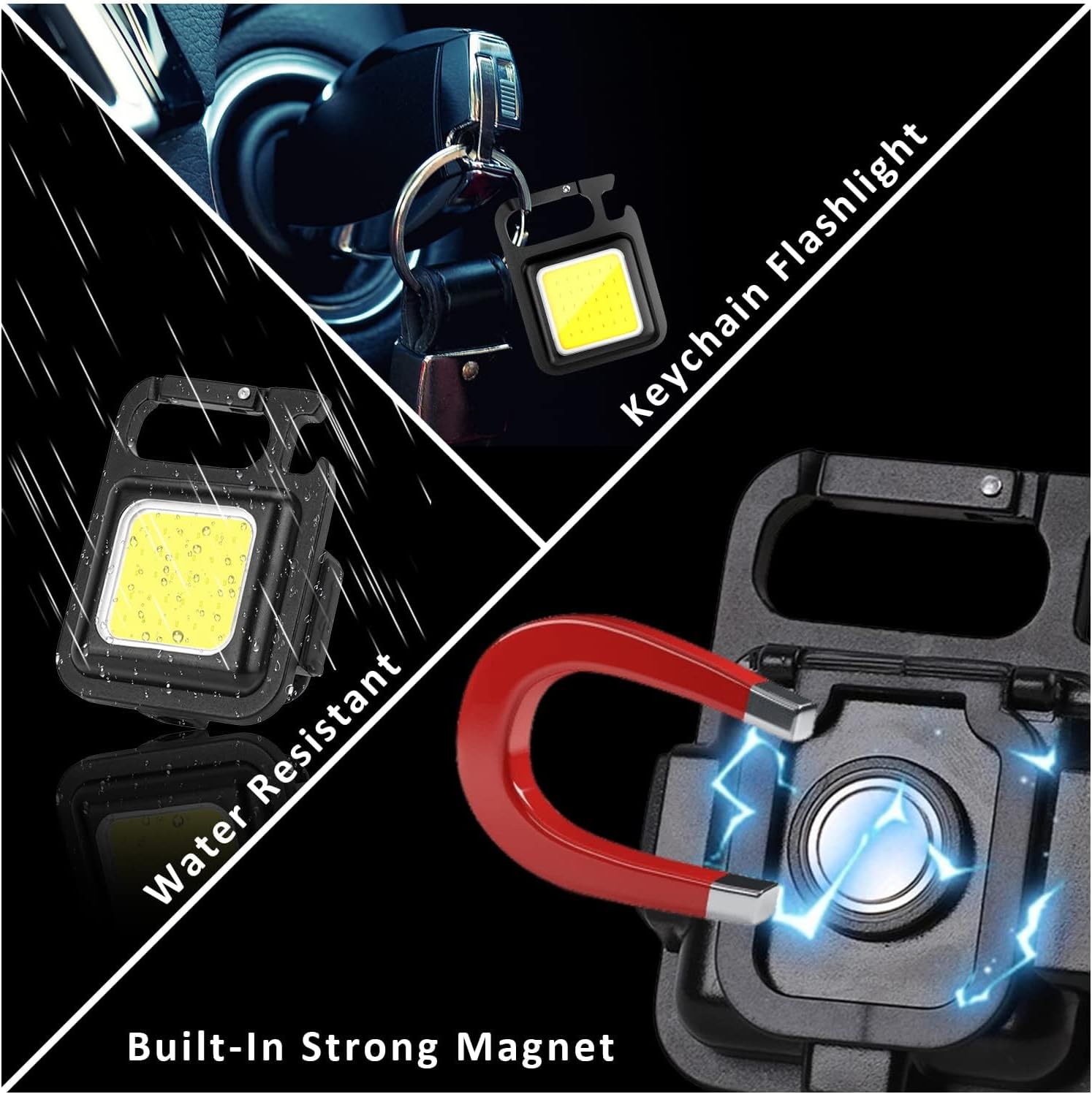 MAKDAK 180° Rotatable Mini Flashlight – Adjustable Under-the-Hood Light for Mechanic Hobbyists