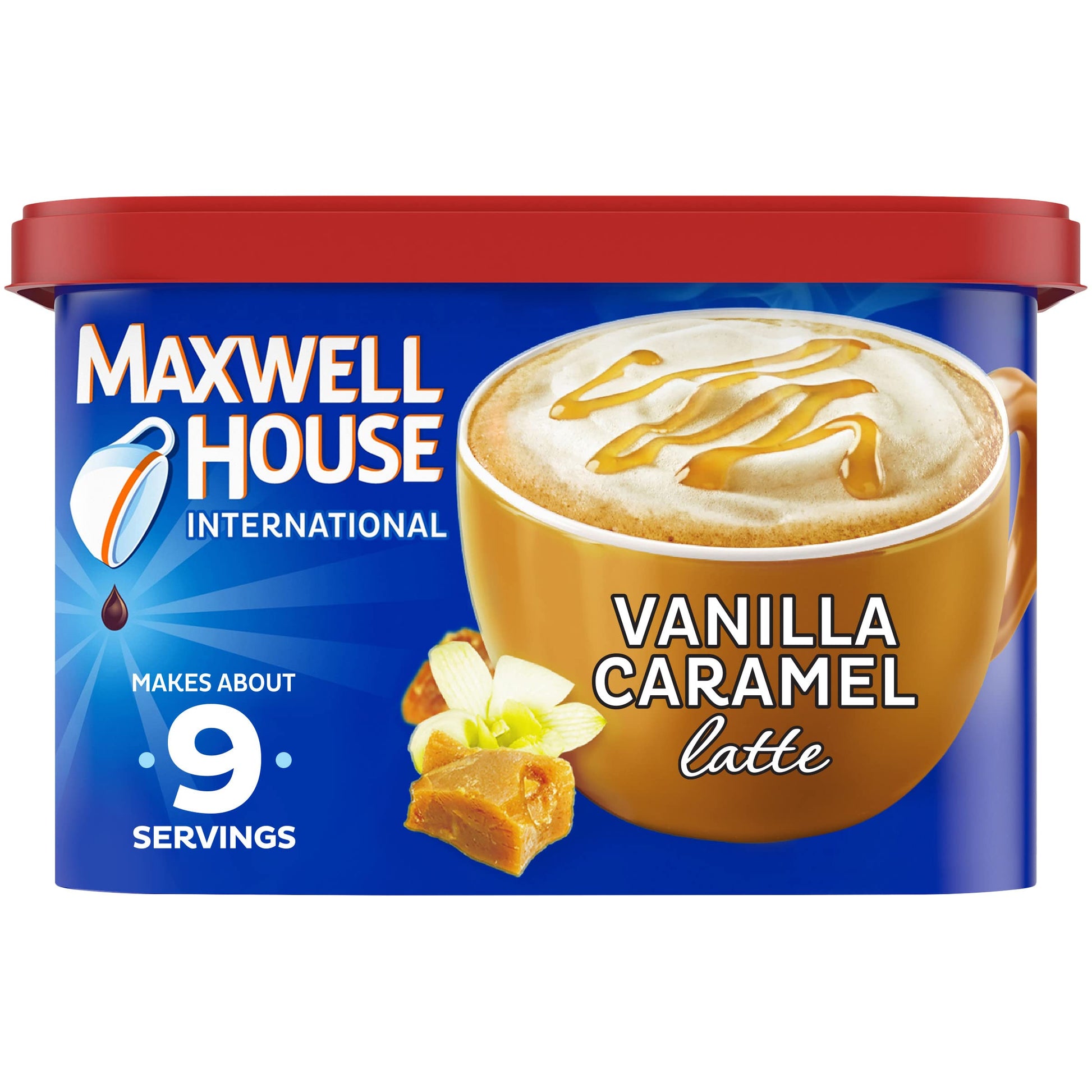 Maxwell House International Instant Coffee – Nostalgic Birthday Gift for Mom, Hazelnut Cafe, 9 oz Canister