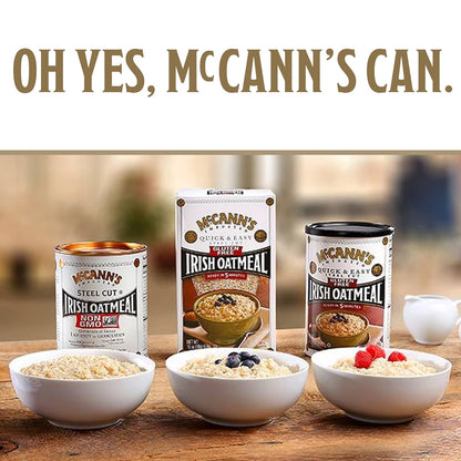 McCann's Irish Oatmeal Bulk 28 oz Bag for Weekly Meal Prep and Quick Weekday Office Breakfast, Heart-Healthy Fuel