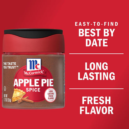 McCormick Apple Pie Spice 1.12 oz – Aromatic Cinnamon Blend for Stress-Free Weekend Baking