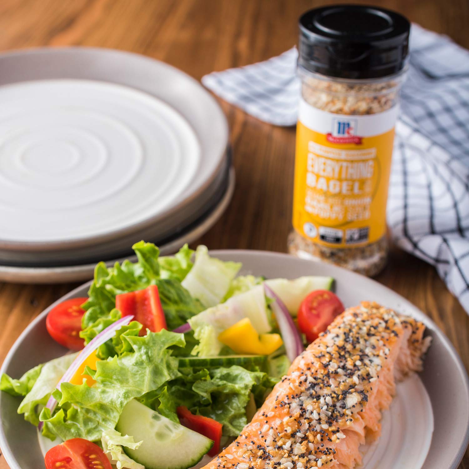 McCormick Everything Bagel All Purpose Seasoning – Savory Crunch Topping for Open Air Brunch Spreads, 4.8 oz