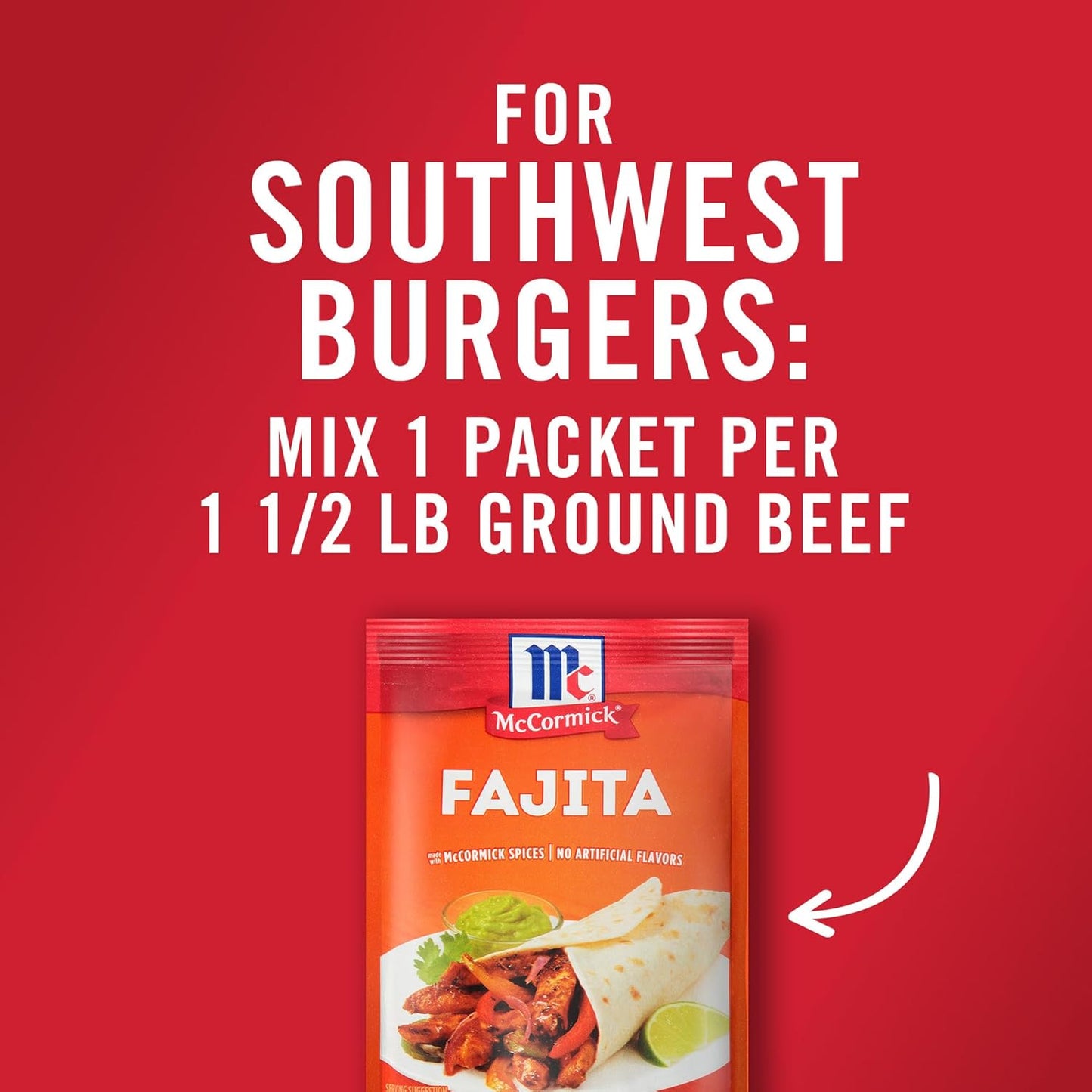 McCormick Fajita Seasoning Mix – Holiday Gift Basket Add On for Home Cooks and Grill Enthusiasts