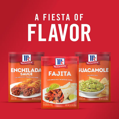 McCormick Fajita Seasoning Mix – Holiday Gift Basket Add On for Home Cooks and Grill Enthusiasts