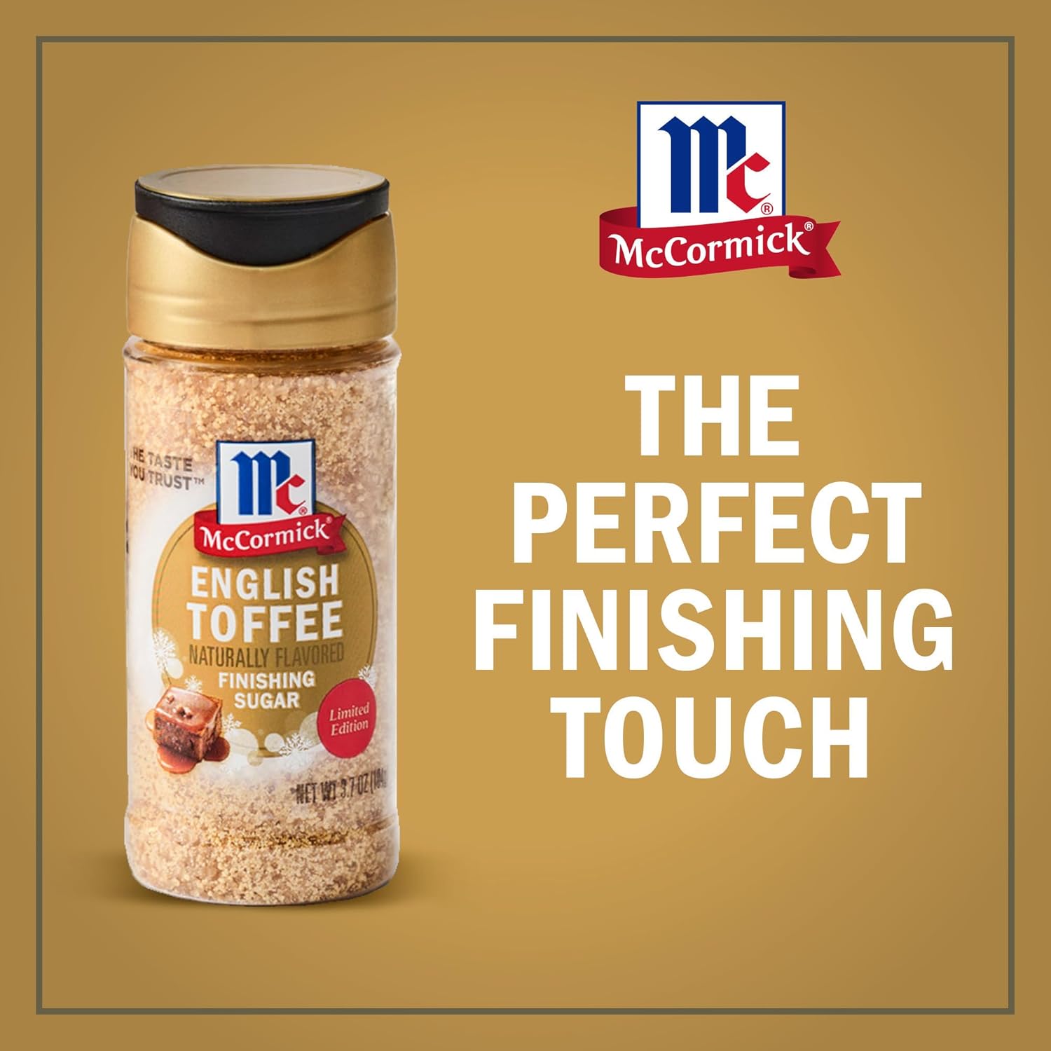 McCormick Finishing Sugar – High-End Edible Gift Experience, Four Limited Edition Seasonal Flavors