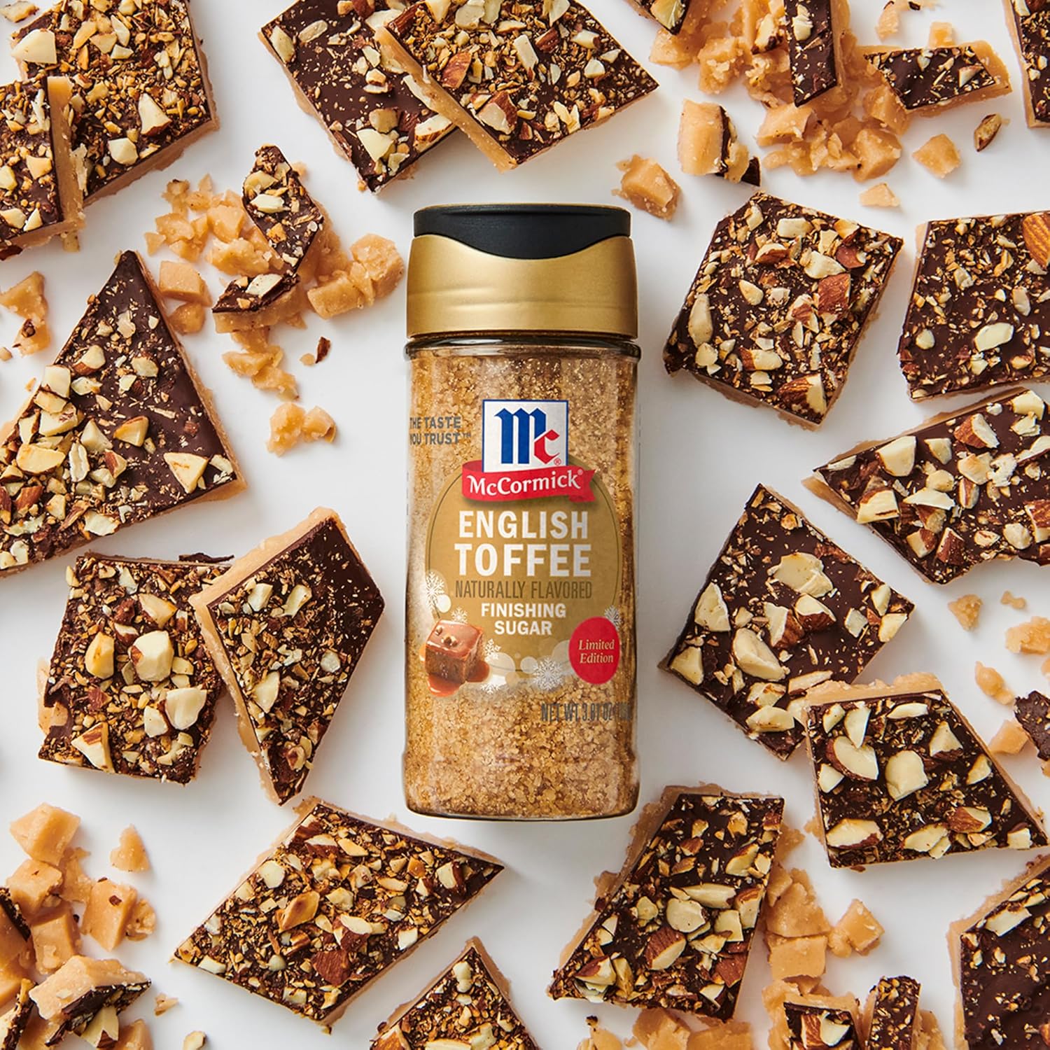 McCormick Finishing Sugar – High-End Edible Gift Experience, Four Limited Edition Seasonal Flavors
