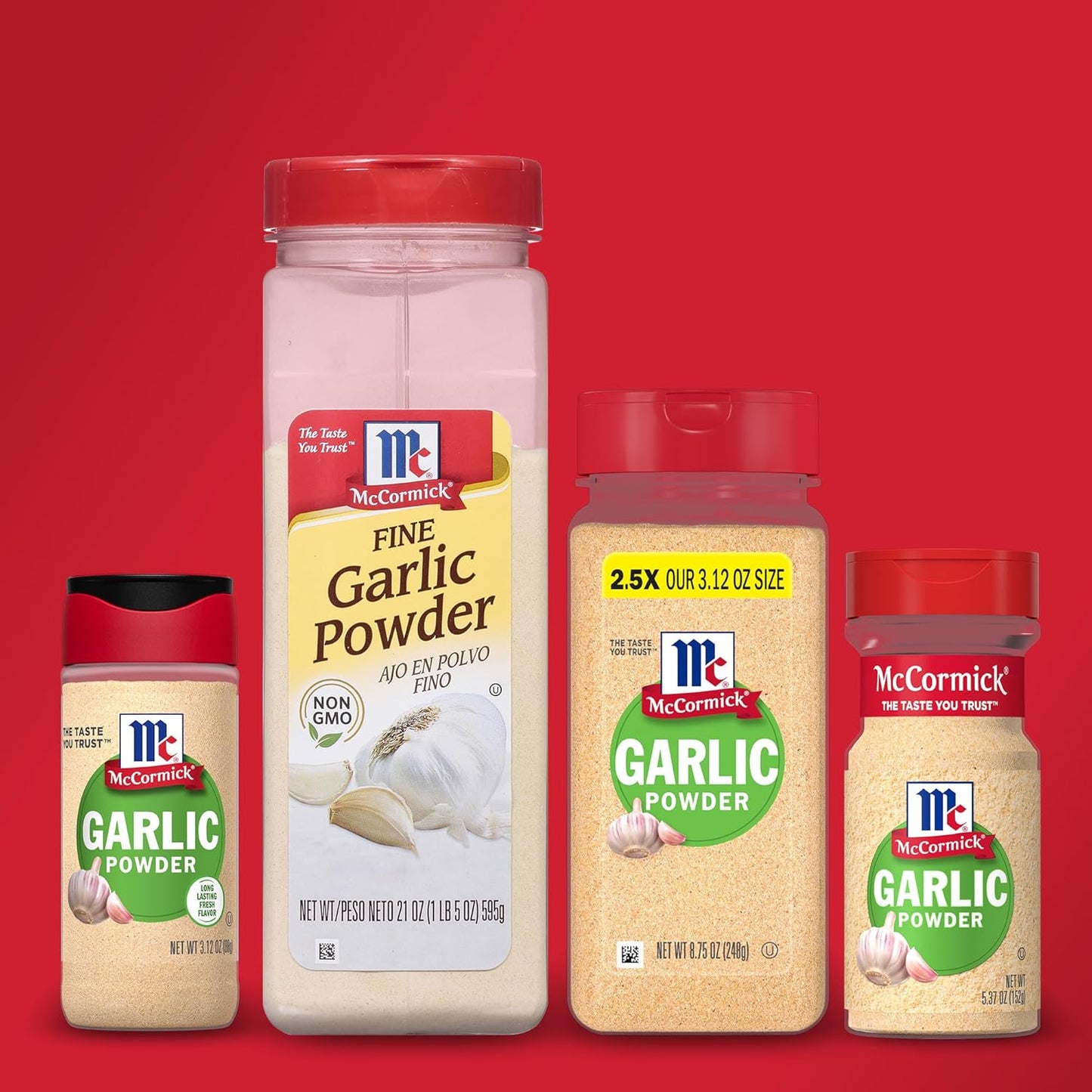 McCormick Garlic Powder – Outdoor Grill Rub Base for Backyard Cooking, 8.75 oz