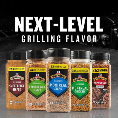 McCormick Grill Mates Montreal Steak Seasoning – Easy Shake-On Blend for Fast Indoor Grill Stations and Home Kitchens