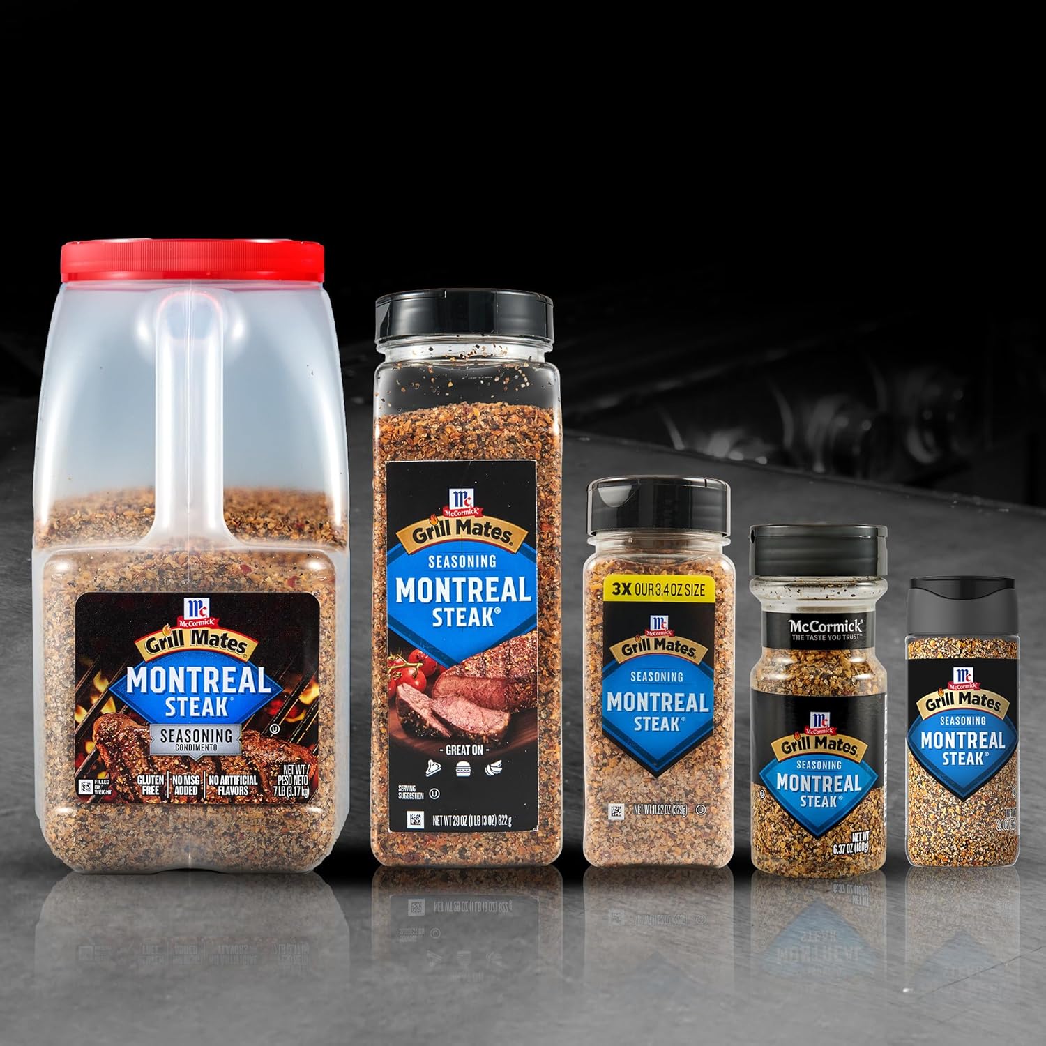 McCormick Grill Mates Montreal Steak Seasoning – Easy Shake-On Blend for Fast Indoor Grill Stations and Home Kitchens