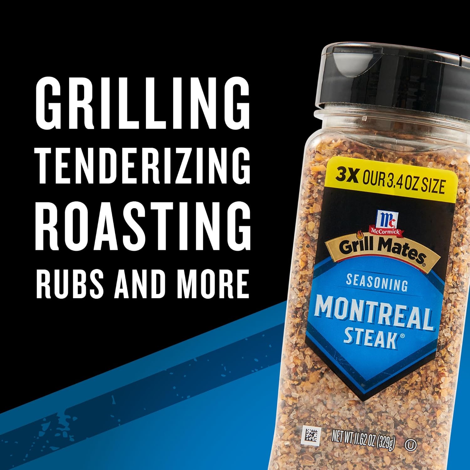 McCormick Grill Mates Montreal Steak Seasoning – Easy Shake-On Blend for Fast Indoor Grill Stations and Home Kitchens