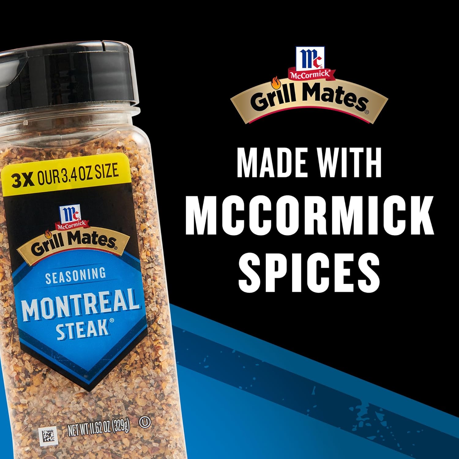McCormick Grill Mates Montreal Steak Seasoning – Easy Shake-On Blend for Fast Indoor Grill Stations and Home Kitchens