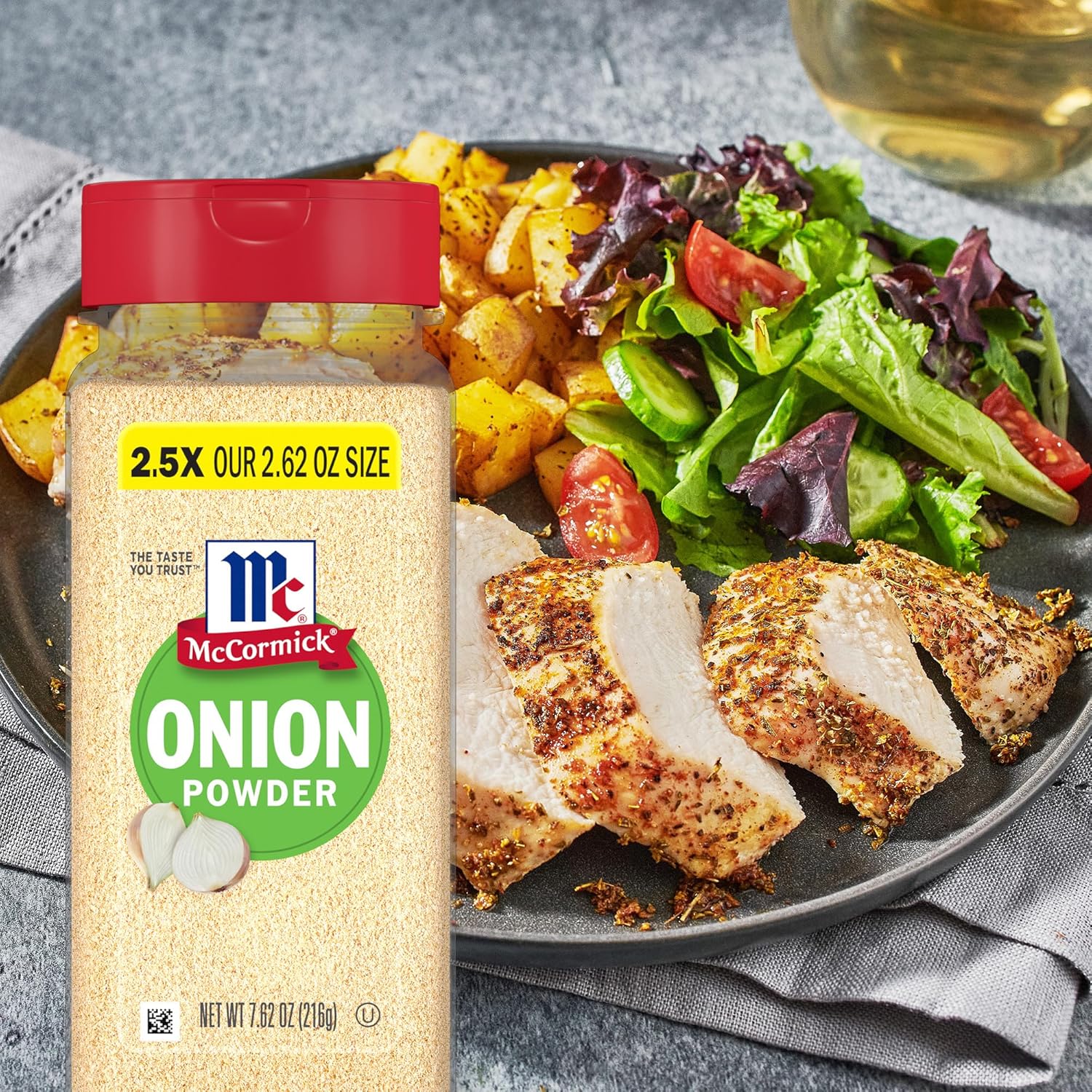 McCormick Onion Powder 7.62 oz – Bulk Grilling Seasoning for Backyard Chefs