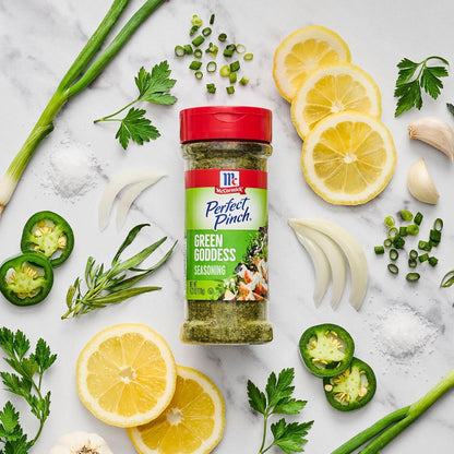 McCormick Perfect Pinch Green Goddess – Flip-Top Shaker for Picnic Tables, Picnics, and Outdoor Salad Bars