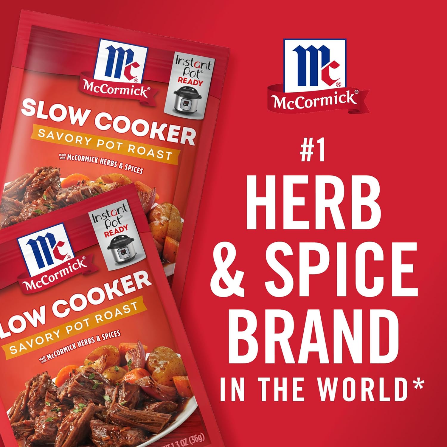 McCormick Savory Pot Roast Seasoning – Set-and-Forget Slow Cooker and Pressure Cooker Time Saver
