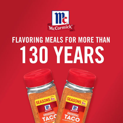 McCormick Taco Seasoning Mix – Better-For-You Taco Spice, No Dairy No Artificial Flavors, Family Size Pouch