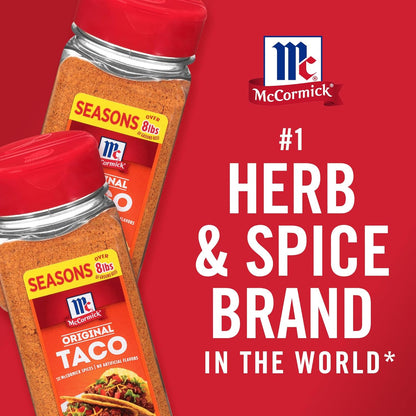 McCormick Taco Seasoning Mix – Better-For-You Taco Spice, No Dairy No Artificial Flavors, Family Size Pouch