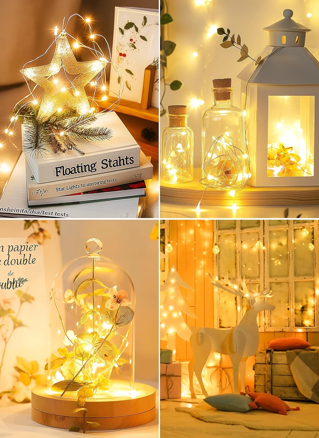 Minetom 33ft Starry String Lights – Romantic Valentine's Day Gift for Her, Bedroom Aesthetic & Anniversary Surprise