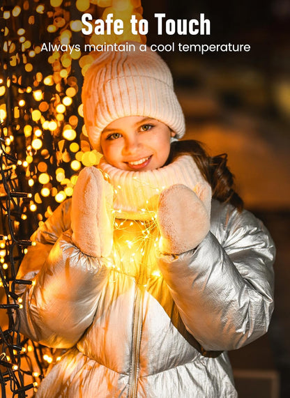 Minetom Twinkle Fairy Lights – Meditation and Mindfulness Space Decor, Soft Warm LED String Lights with Remote and Auto Shutoff